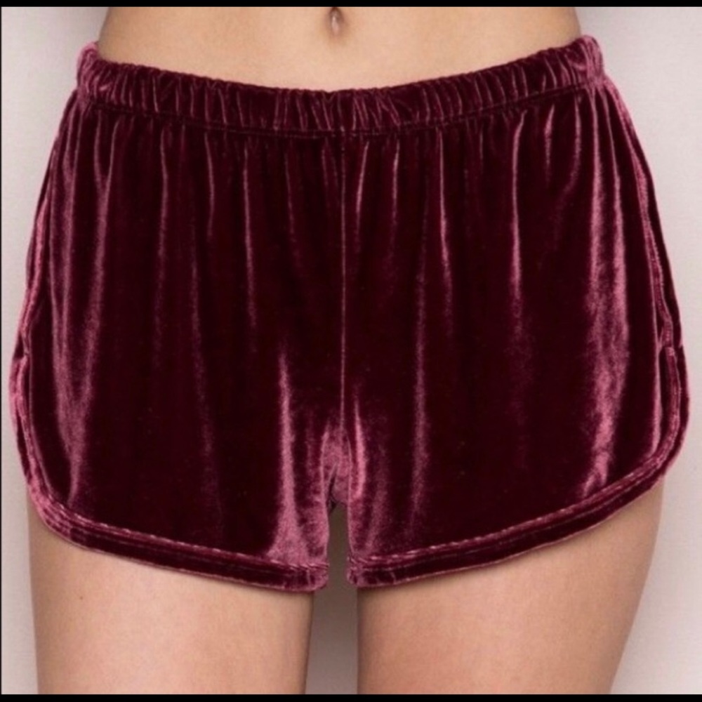 John Galt velvet shorts